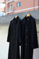 Women's Black Cashmere100% Long Coat x5点