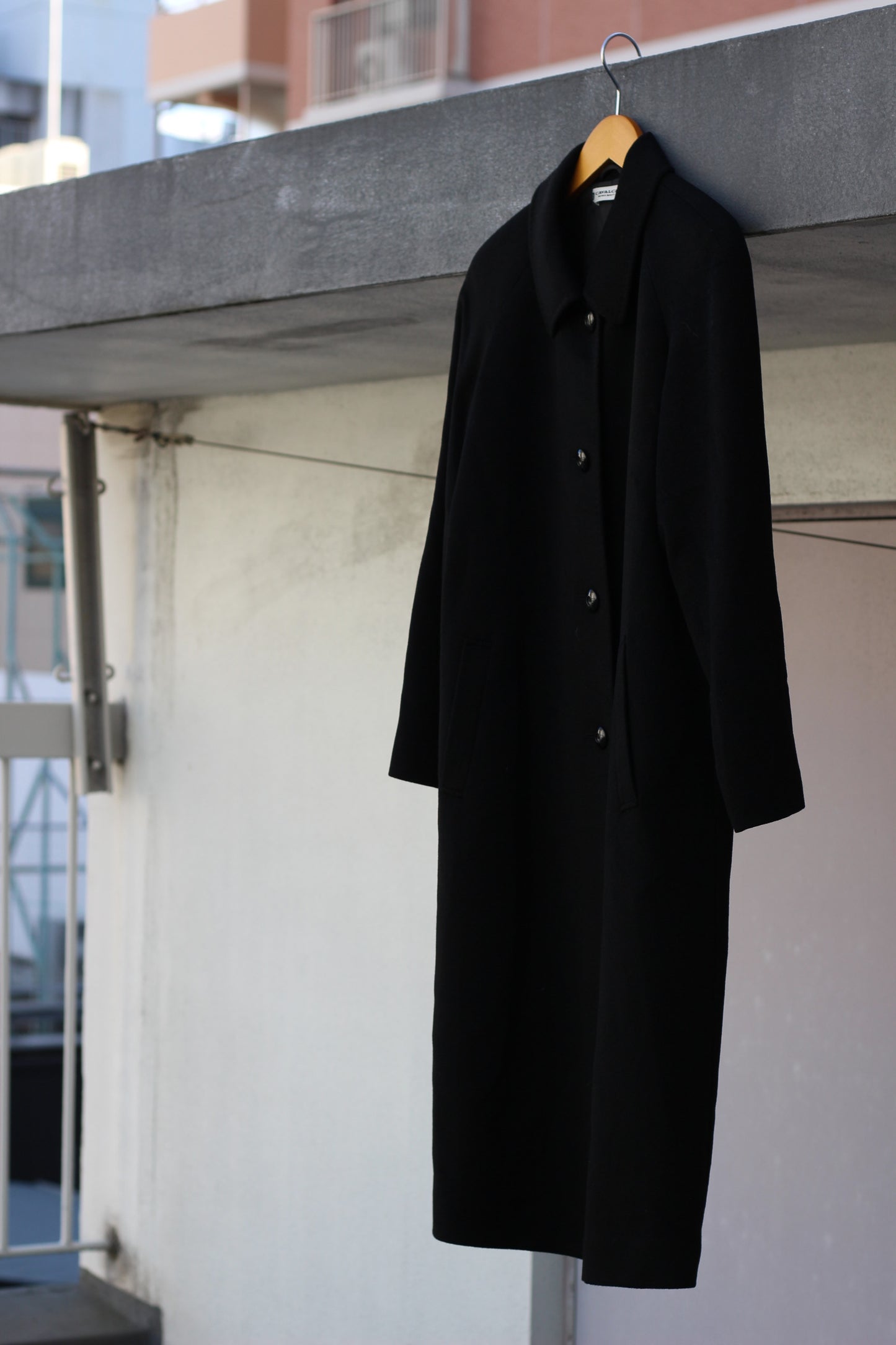 Women's Black Cashmere100% Long Coat x4点