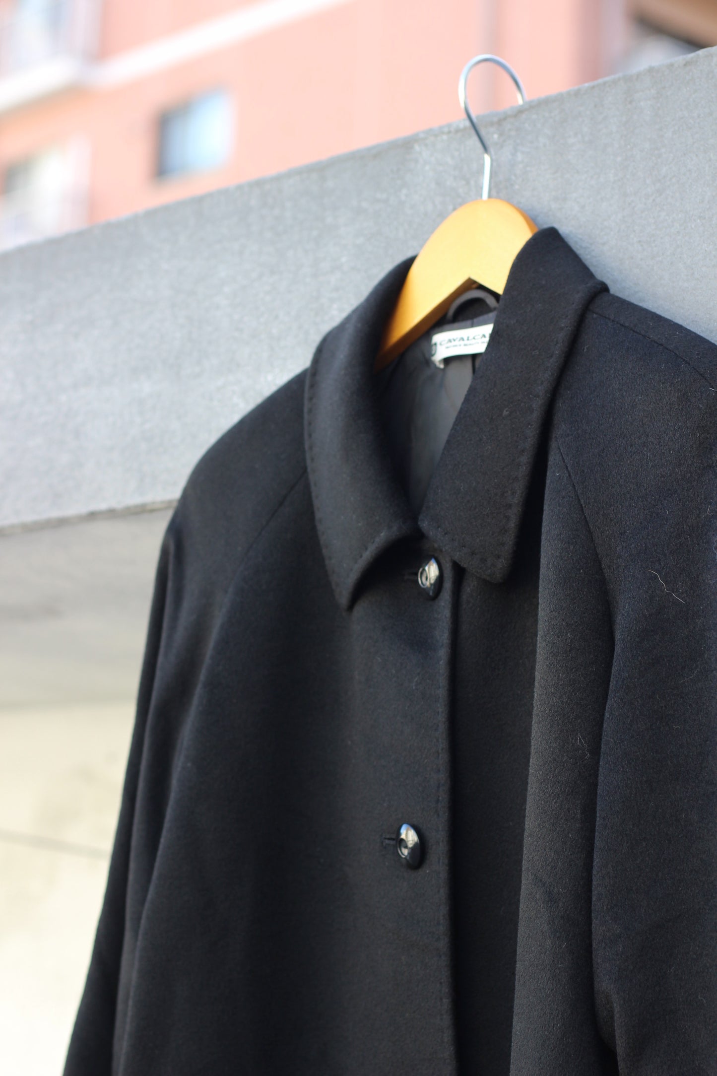 Women's Black Cashmere100% Long Coat x4点