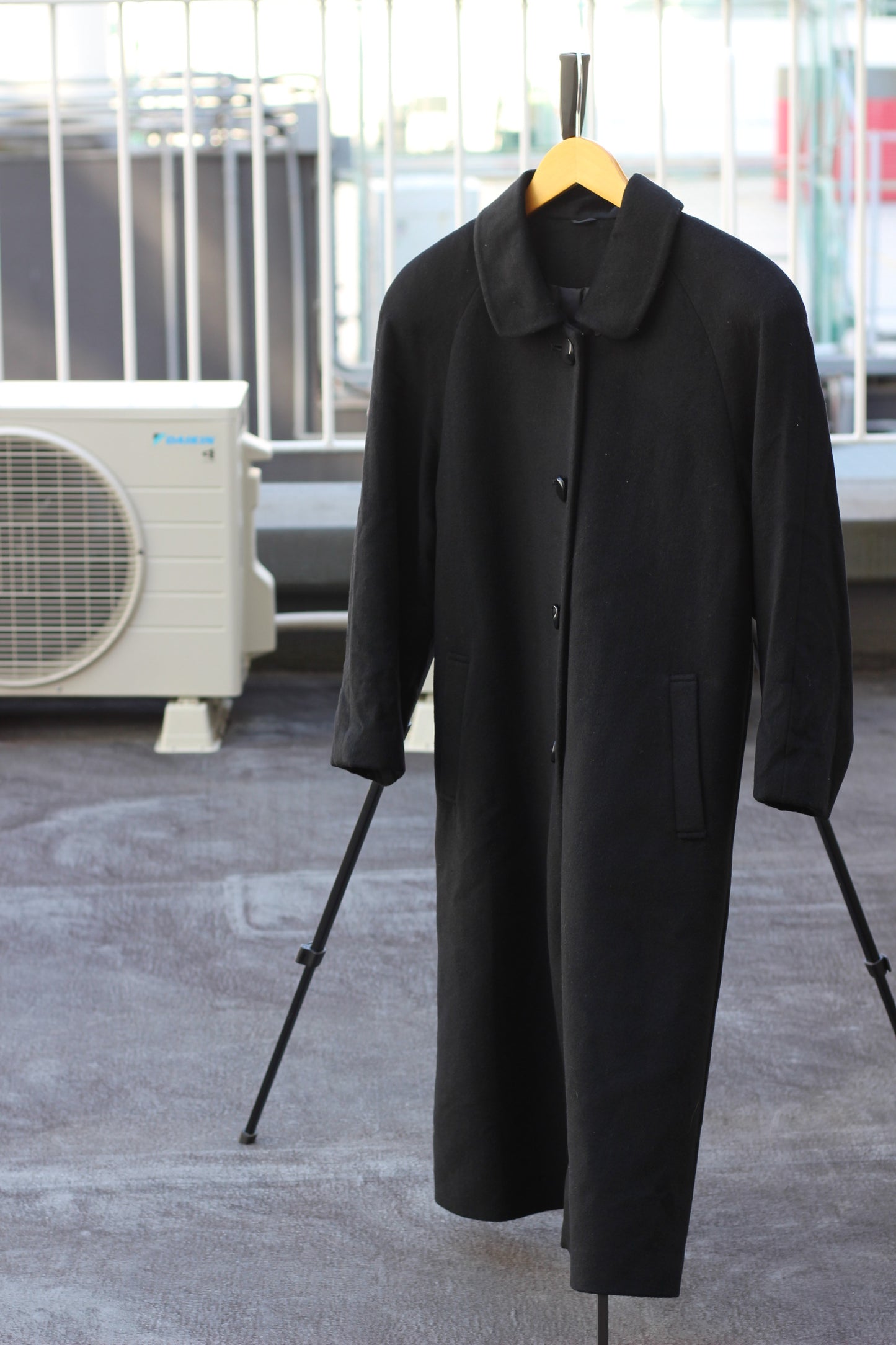 Women's Black Cashmere100% Long Coat x4点