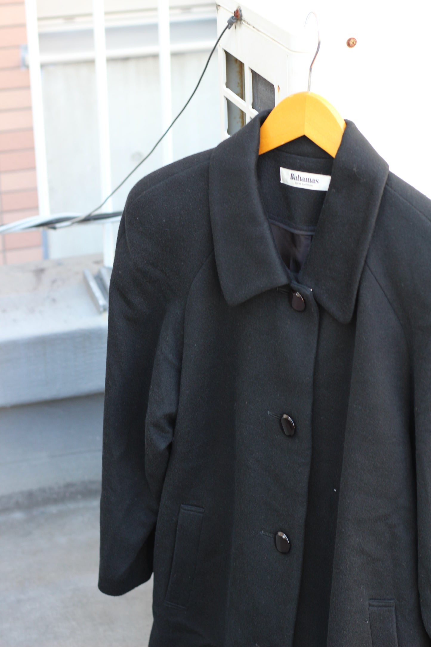 Women's Black Cashmere100% Long Coat x5点