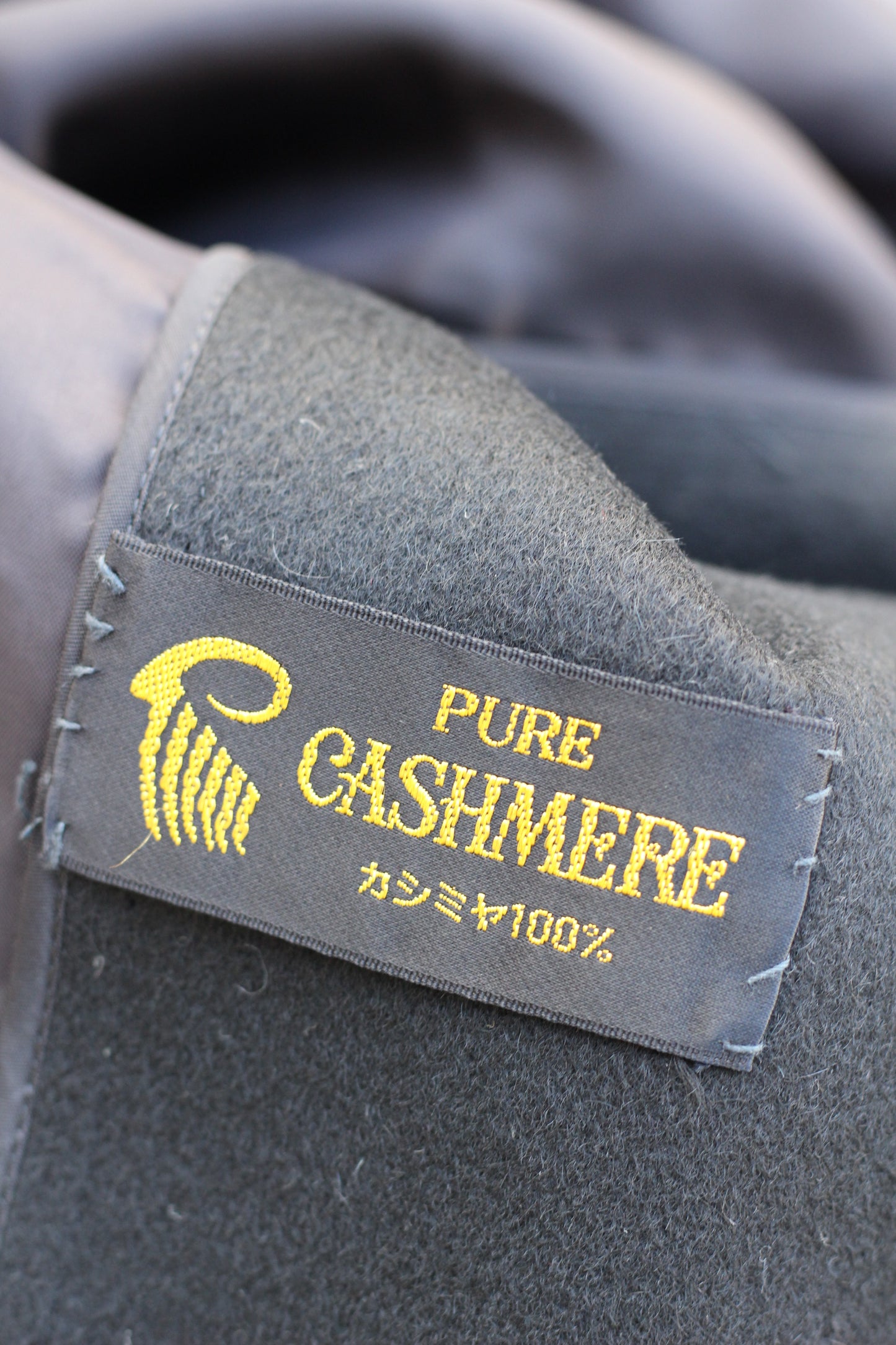 Women's Black Cashmere100% Long Coat x5点