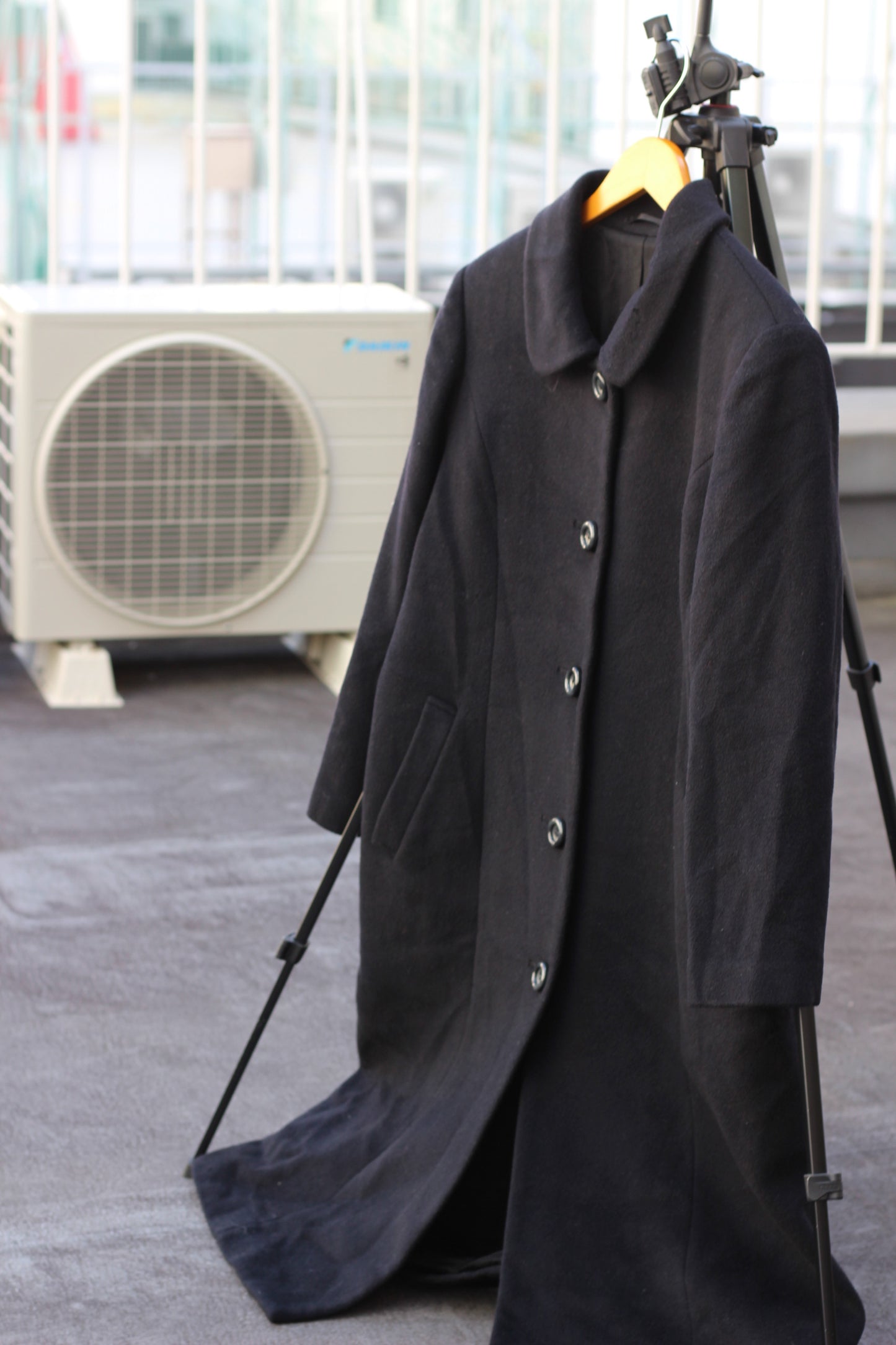 Women's Black Cashmere100% Long Coat x5点