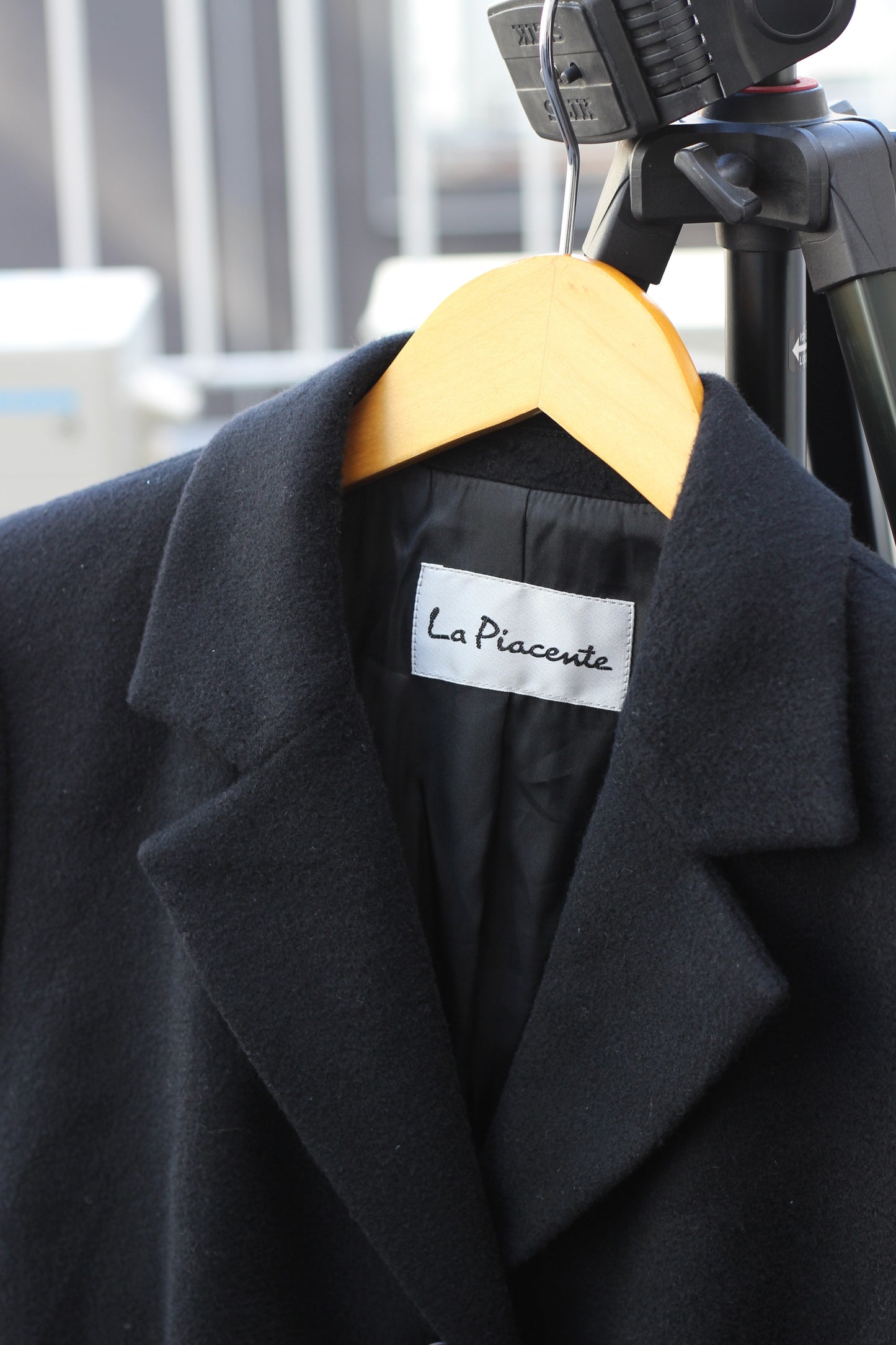 Women's Black Cashmere100% Long Coat x5点