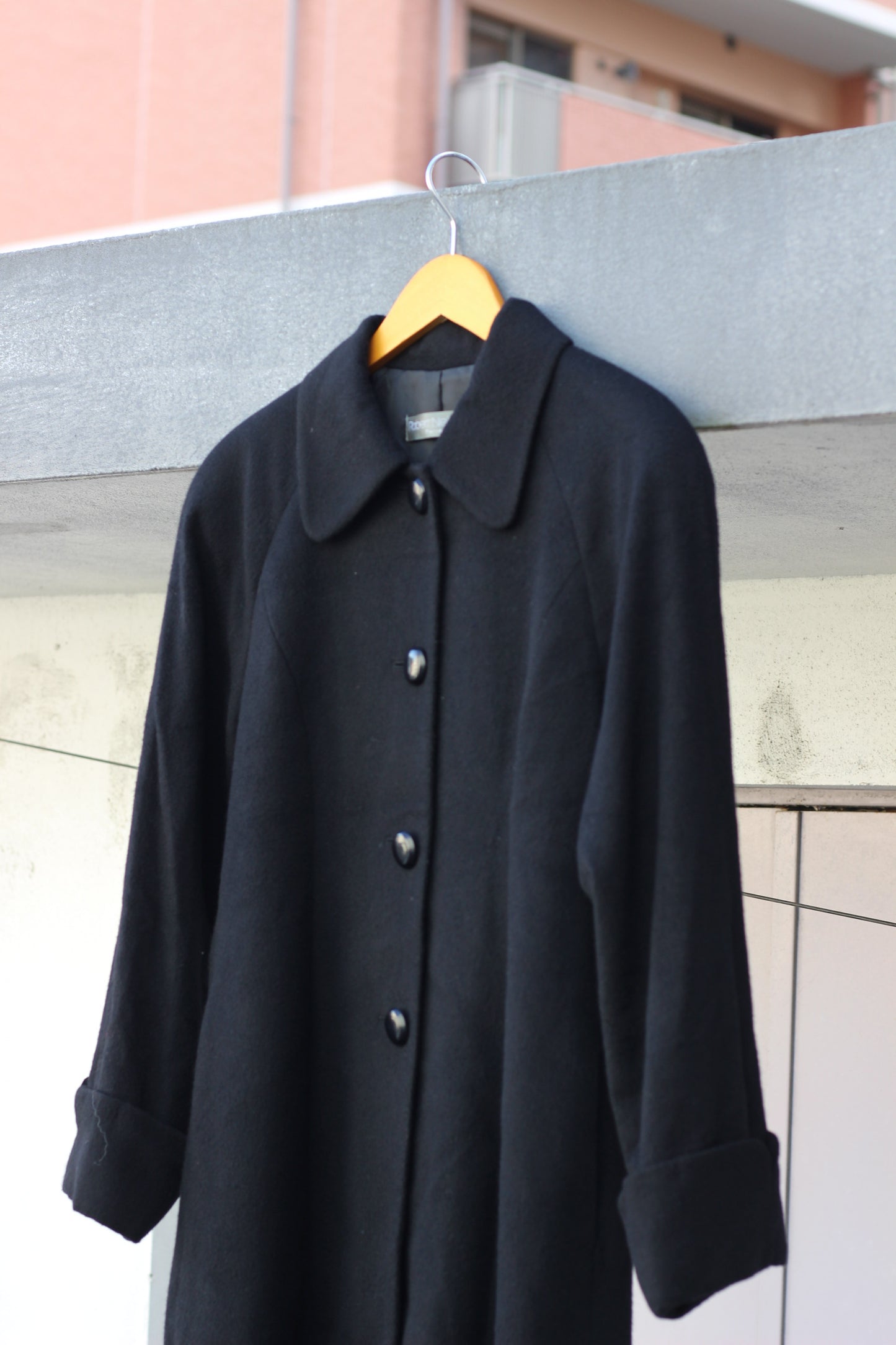 Women's Black Cashmere100% Long Coat x5点