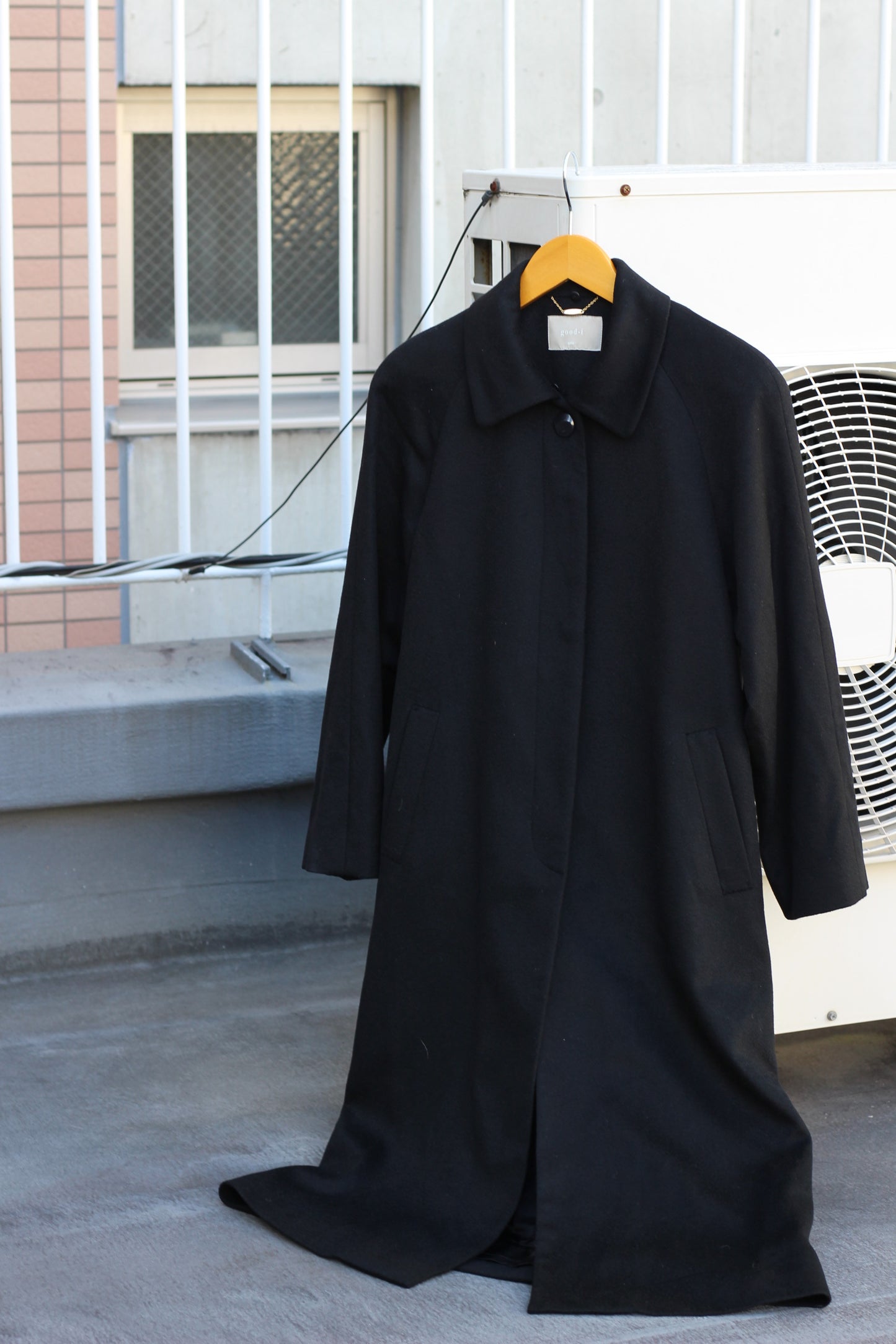 Women's Black Cashmere100% Long Coat x5点