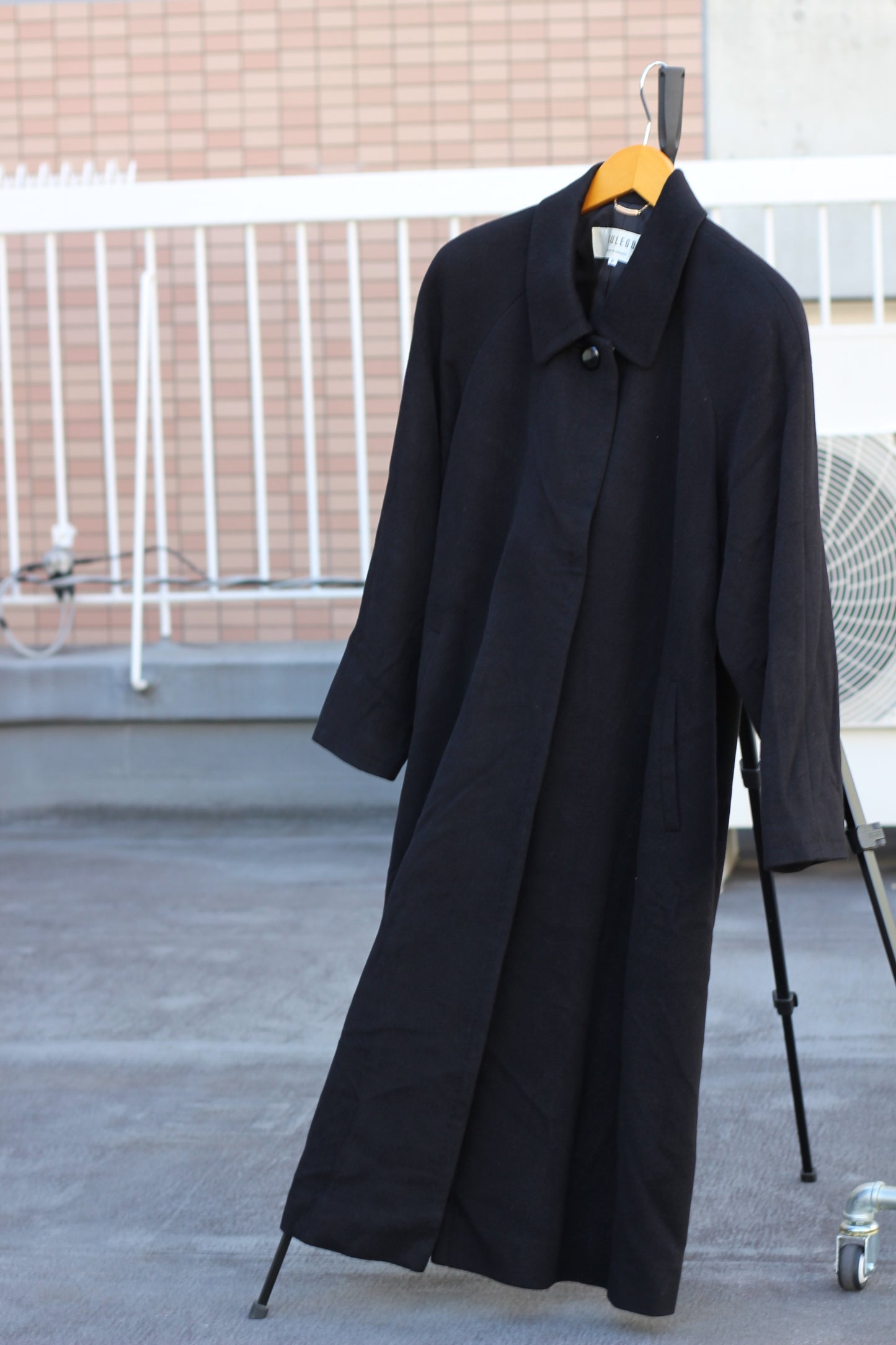 Women's Black Cashmere100% Long Coat x5点