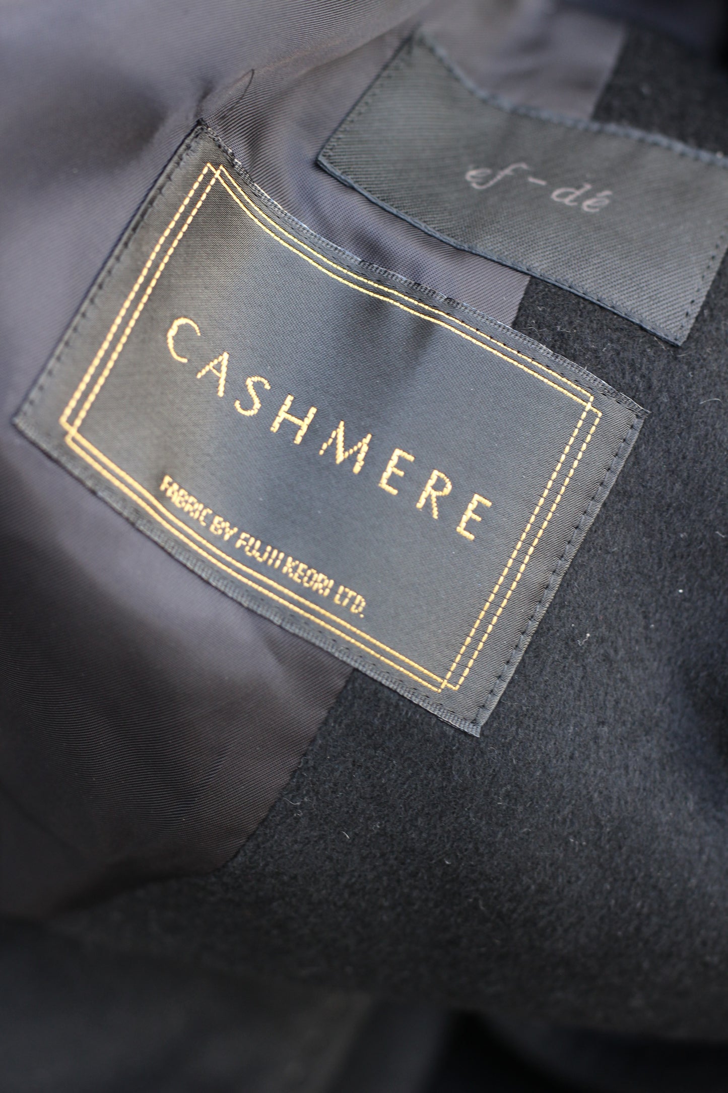 Women's Black Cashmere100% Long Coat x4点