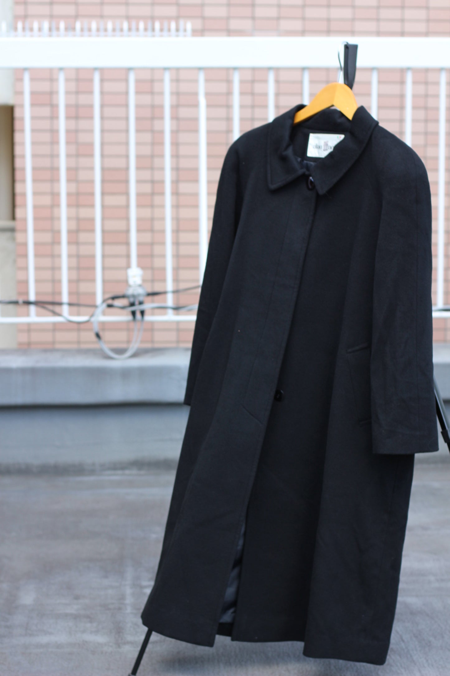 Women's Black Cashmere100% Long Coat x4点