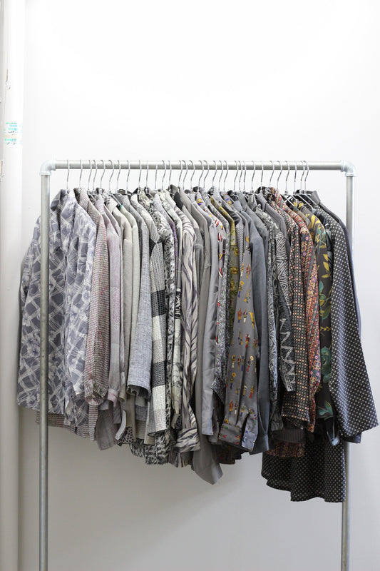 Vintage Grey Design Long Sleeve Blouse x32点