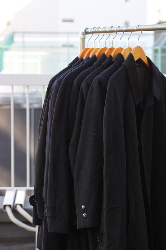 Men's Black Cashmere100% Coat x8点