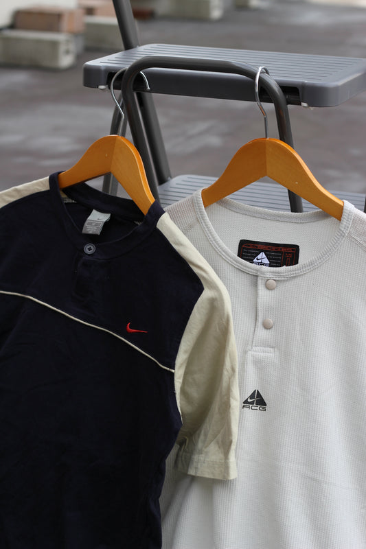 90-00's Made In USA ACG & Nike Henley Neck T-Shirt x2点