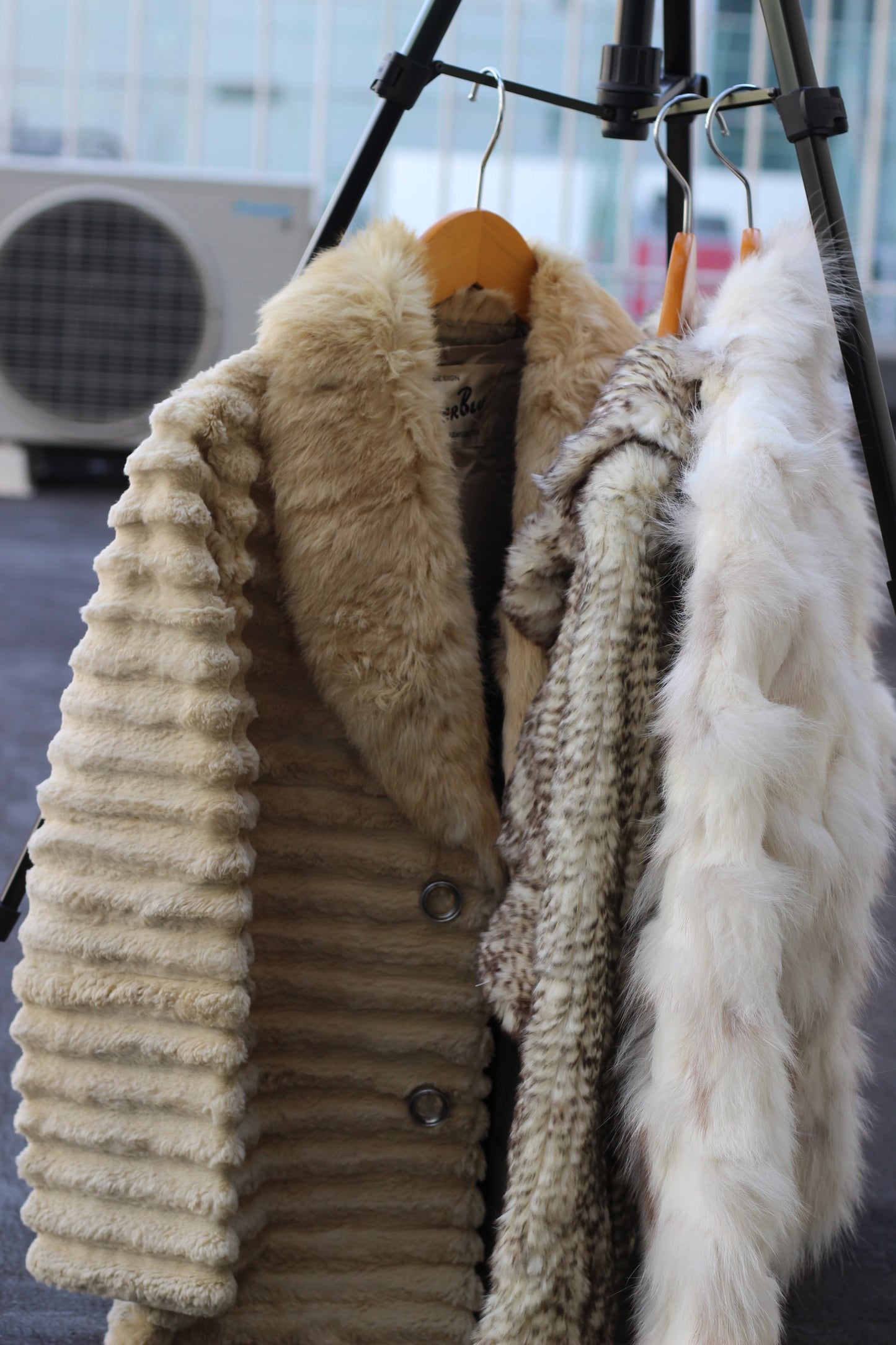 Vintage White Fur Jacket x3点