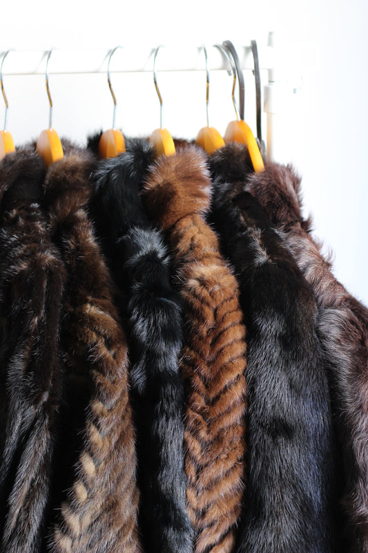 Vintage Brown Fur Jacket x6点