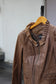 Women's Brown Leather Short Jacket x2点