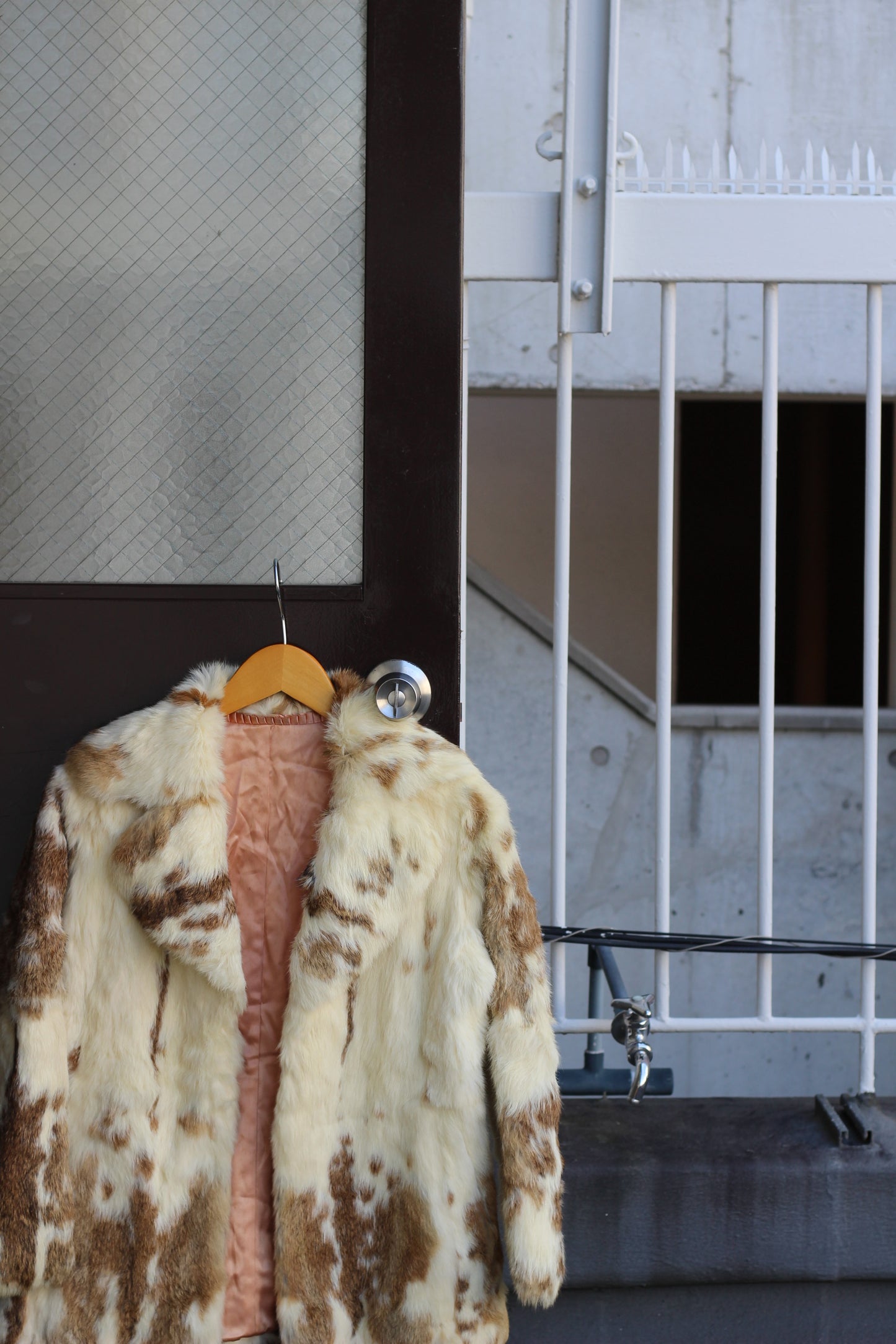 Vintage Beige Fur Jacket x3点