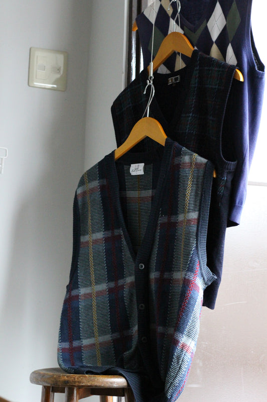 Men's Brand Design Knit Vest x4点