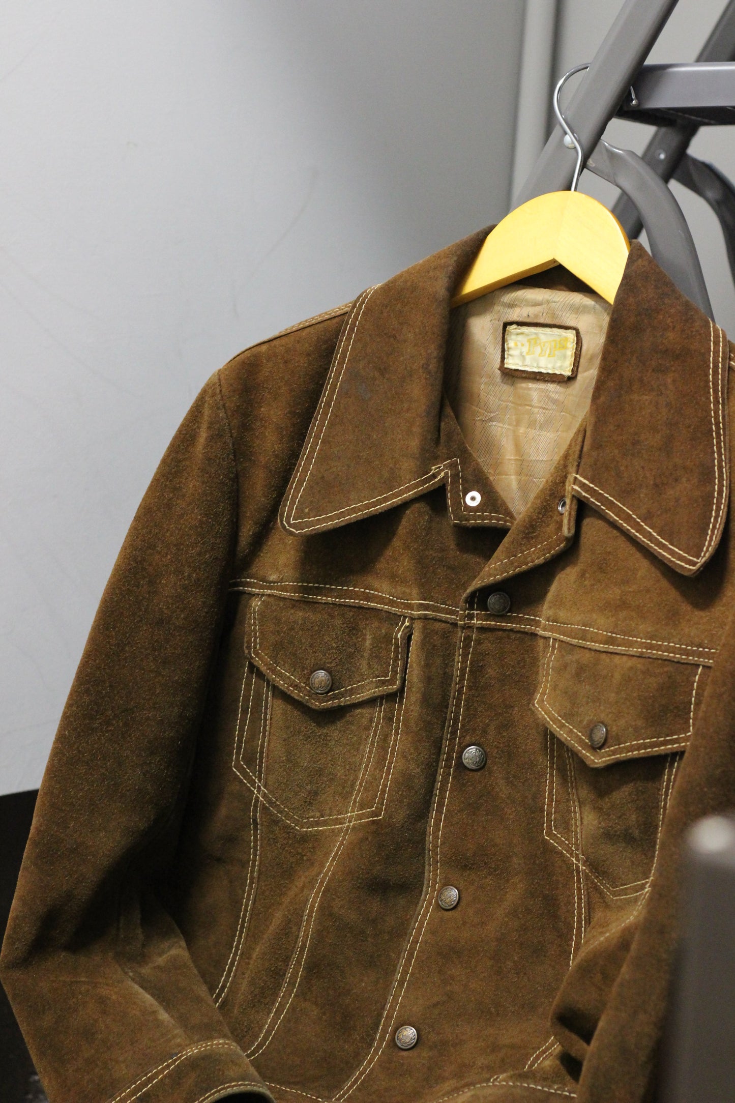 Vintage Denim Jacket Style Leather Jacket x3点