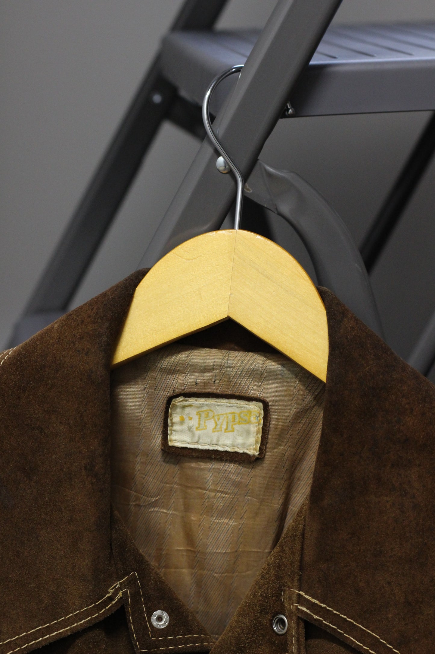 Vintage Denim Jacket Style Leather Jacket x3点