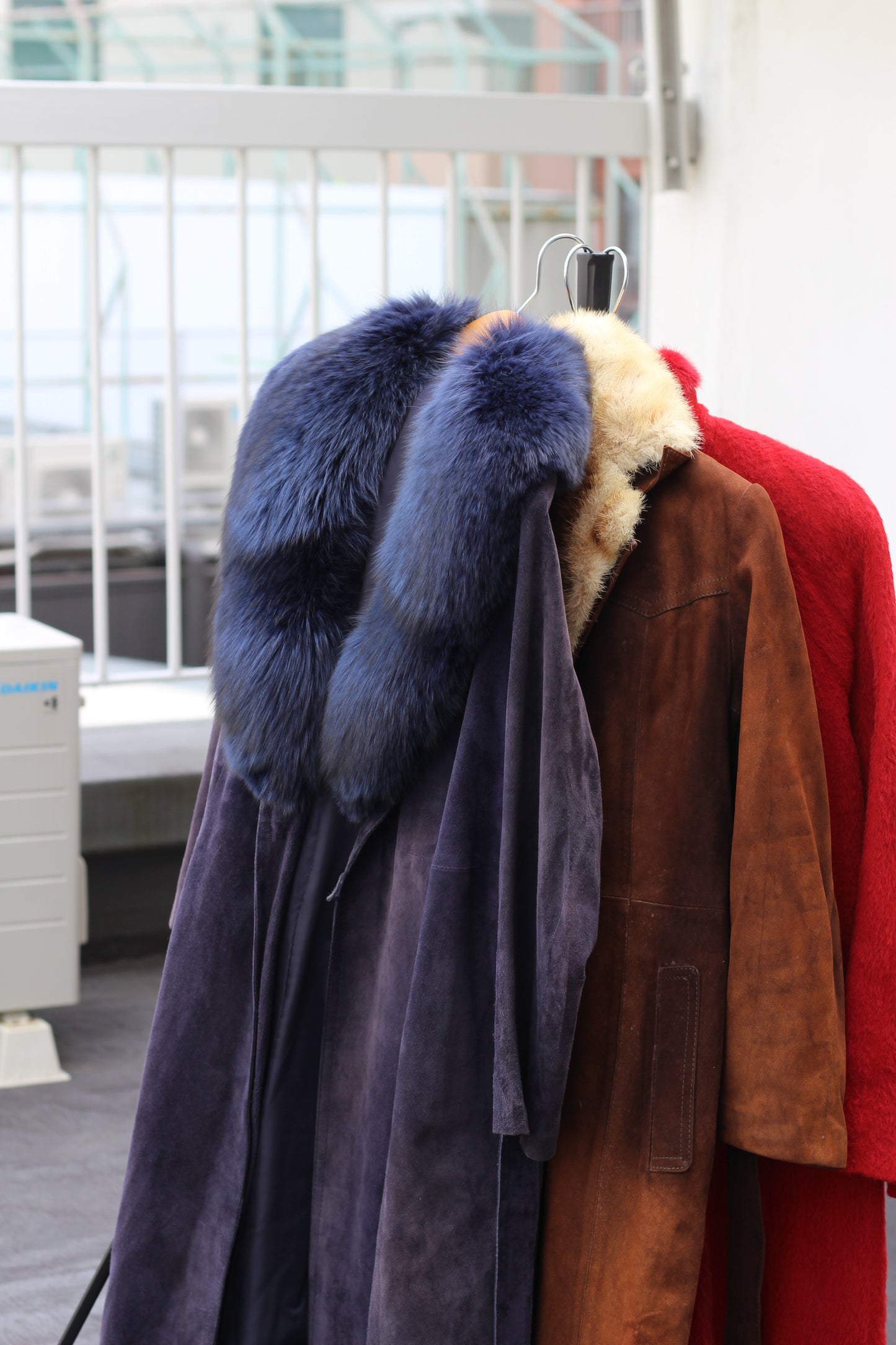 Women's Vintage Color Fur Coat x4点