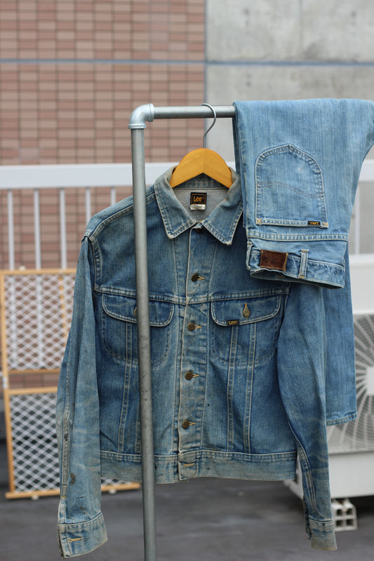 70's 80's Made In Usa Vintage Lee Denim Jacket & Pants x2点