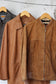 Men's brown leather jacket x10点