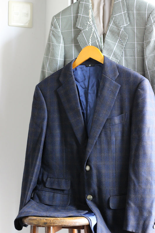 Men's Old Lanvin Check Tailored Jacket x2点