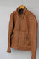 Men's brown leather jacket x10点