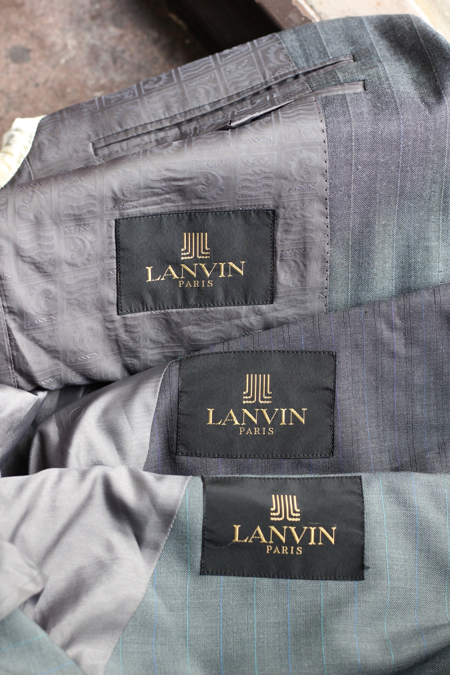 Men's Old Lanvin Single Breasted Tailored Jacket x3点