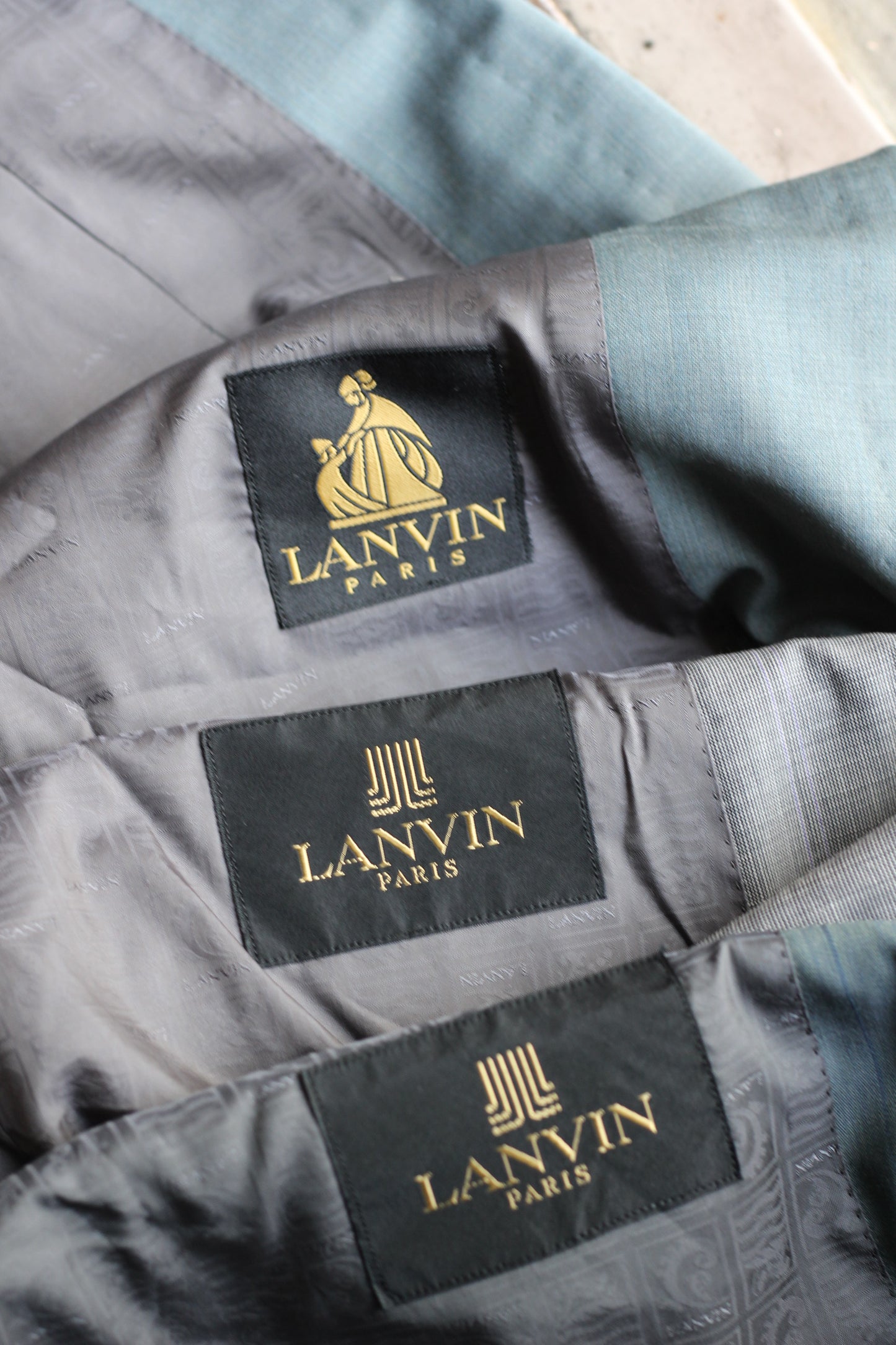 Men's Old Lanvin Double-Breasted Tailored Jacket x3点
