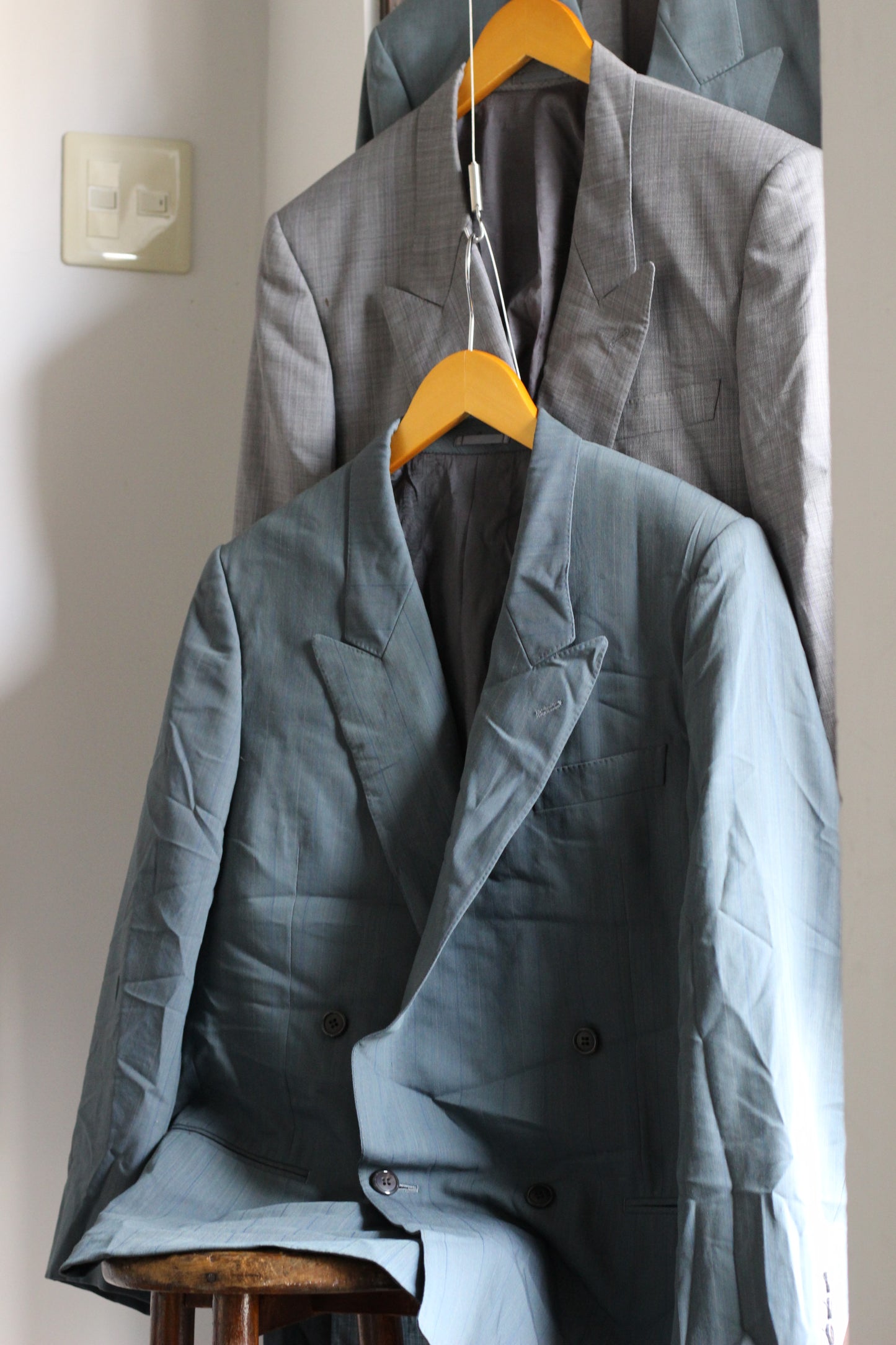 Men's Old Lanvin Double-Breasted Tailored Jacket x3点