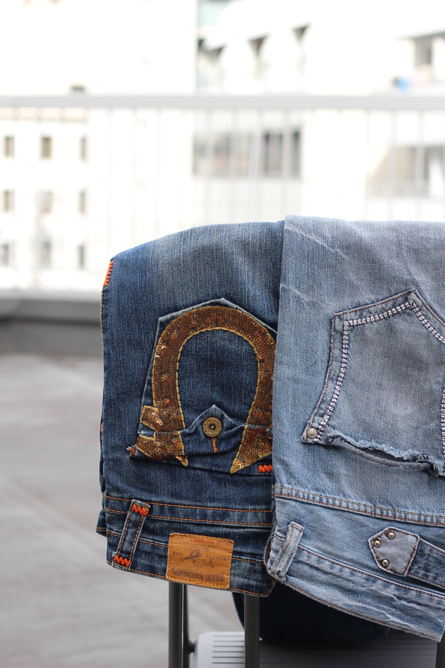 Y2K Style True Religion & Women's Flare Denim Pants x2点