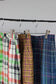 Vintage Check Tight Skirt x3点