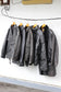 Men's black leather jacket x5点