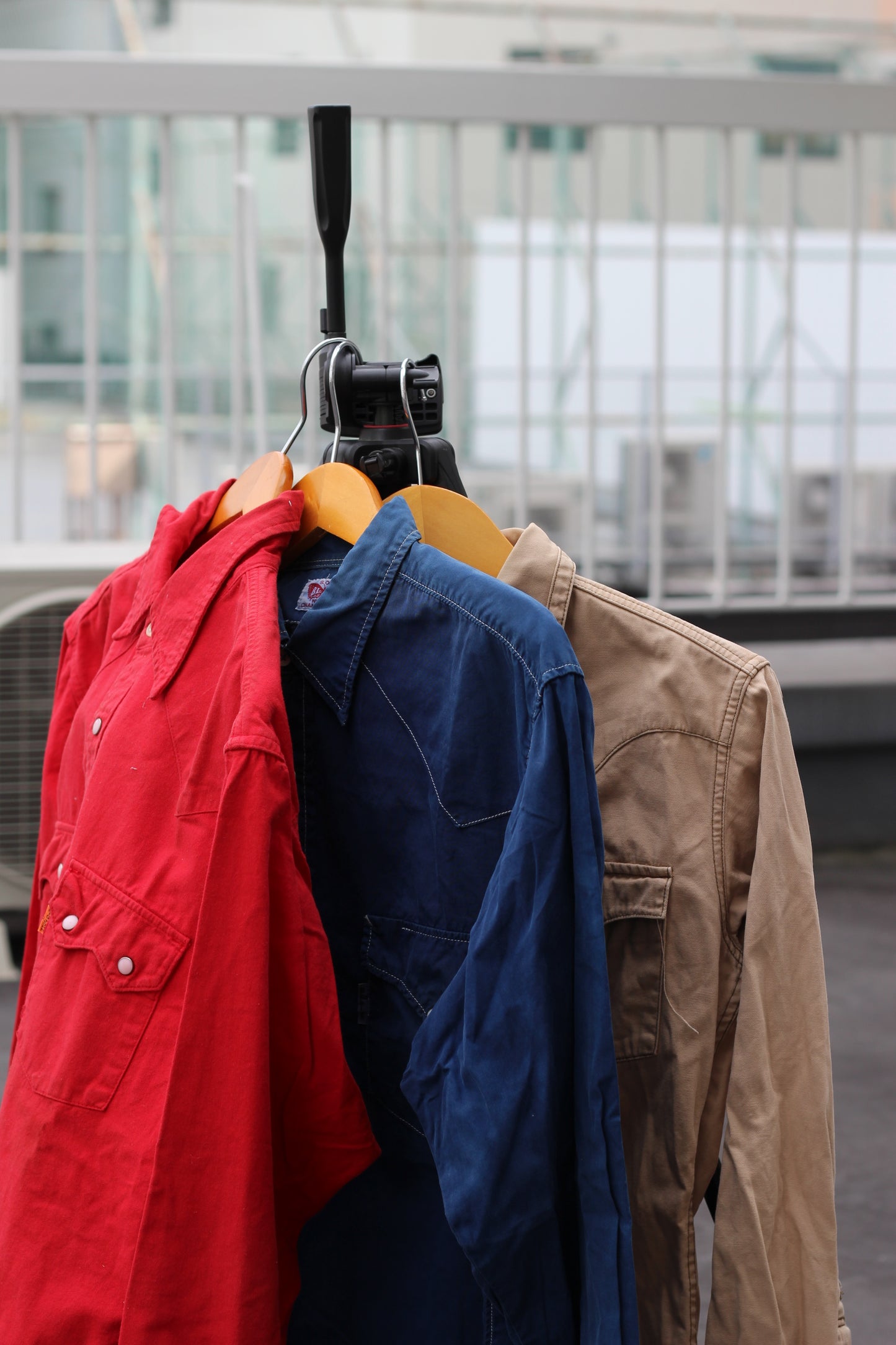 Men's Vintage Levi's & Big John Red Western Shirt x4点