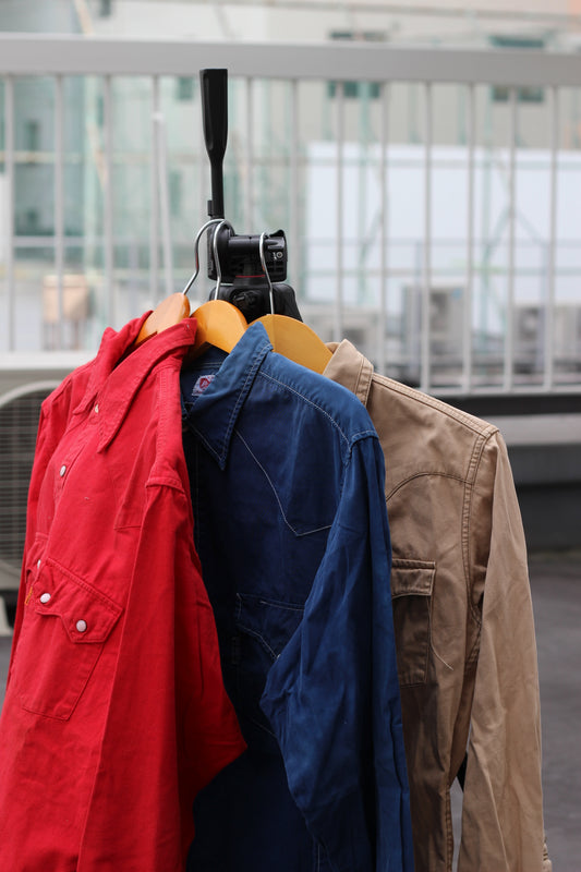Men's Vintage Levi's & Big John Red Western Shirt x4点