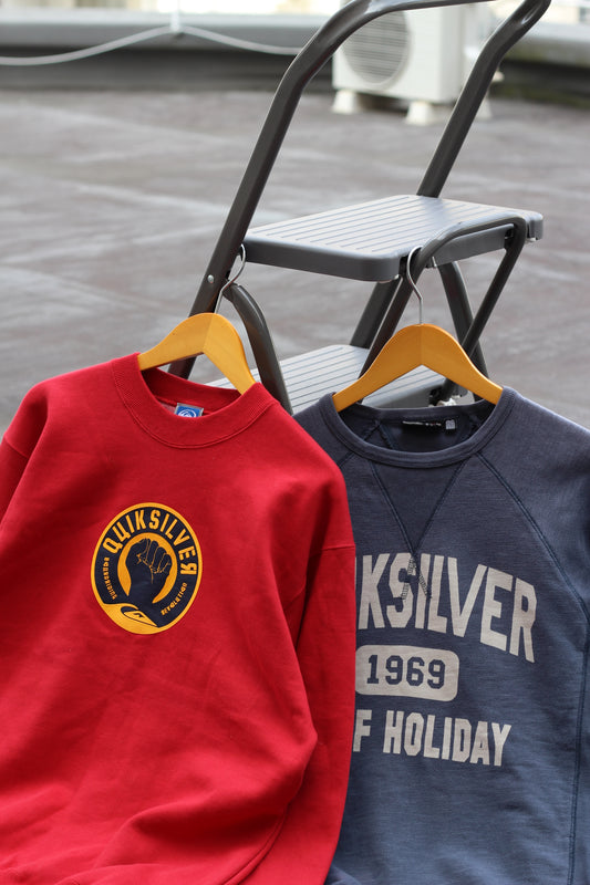 90-00's Quiksilver Y2K Style Print Sweatshirt x2点