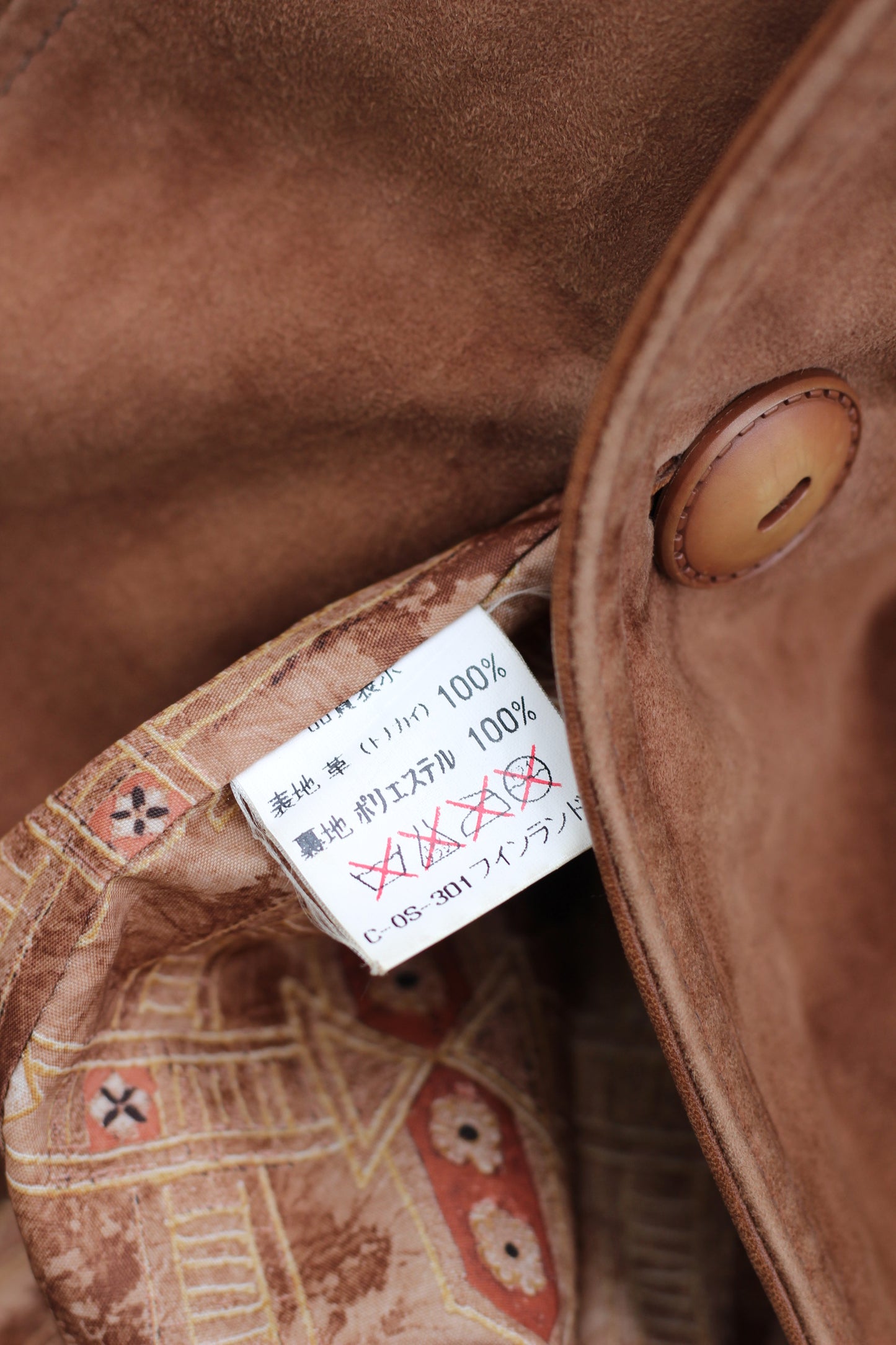 Men's Import Vintage Brown Leather Jacket x3点