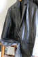 Men's Vintage Black Leather Tailored Jacket x3点