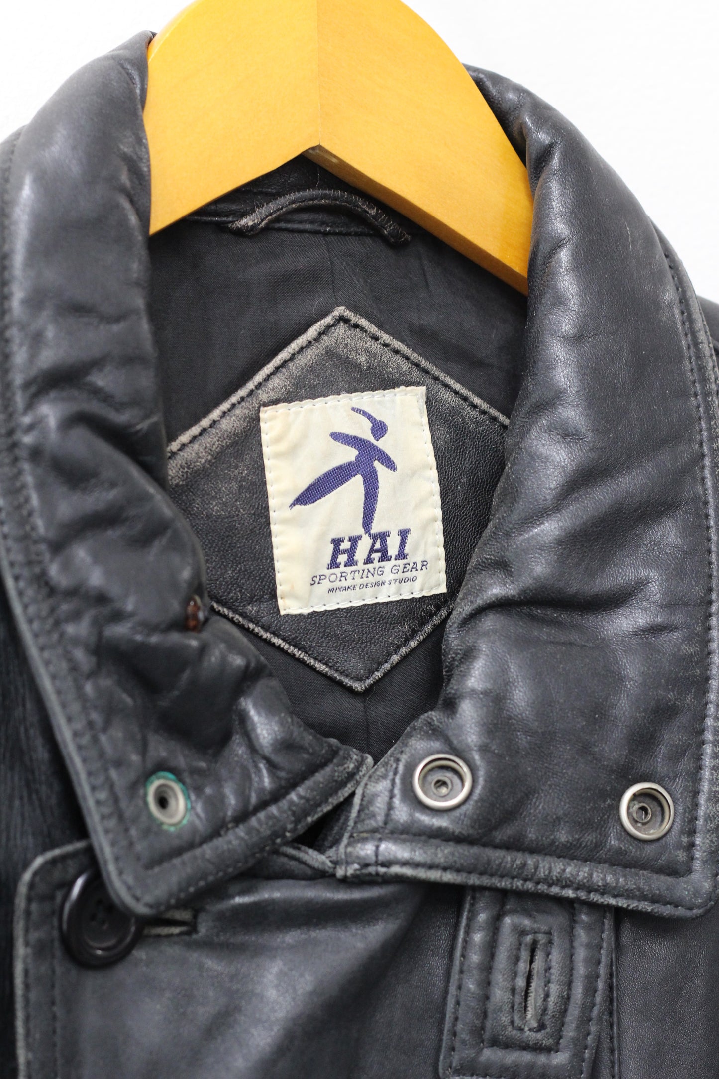 Hai Sporting Gear Issey Miyake Leather Jacket x2点