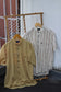 Men's Short Sleeve Band Collar Shirt x4点