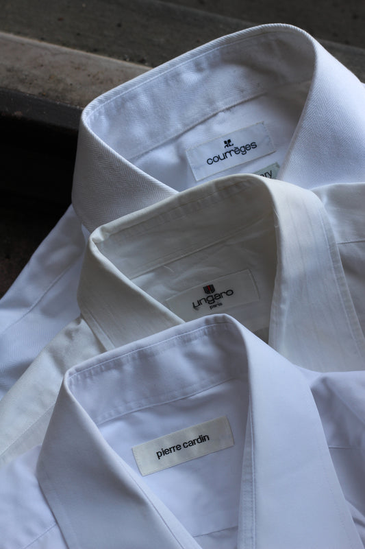 Import Brand White Long Sleeve Shirt x点