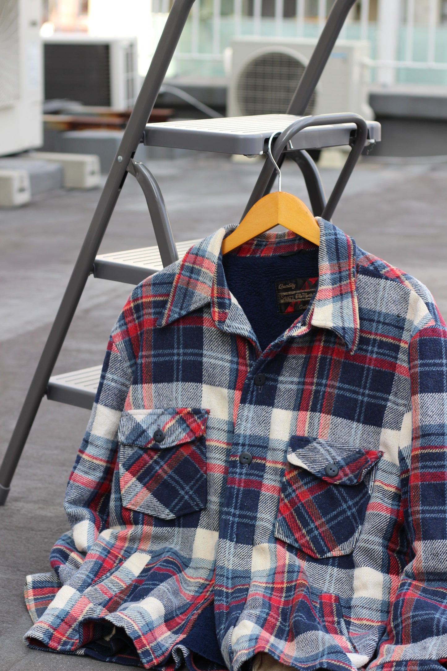 Vintage Woolrich & Sears Wool Check Shirt x2点
