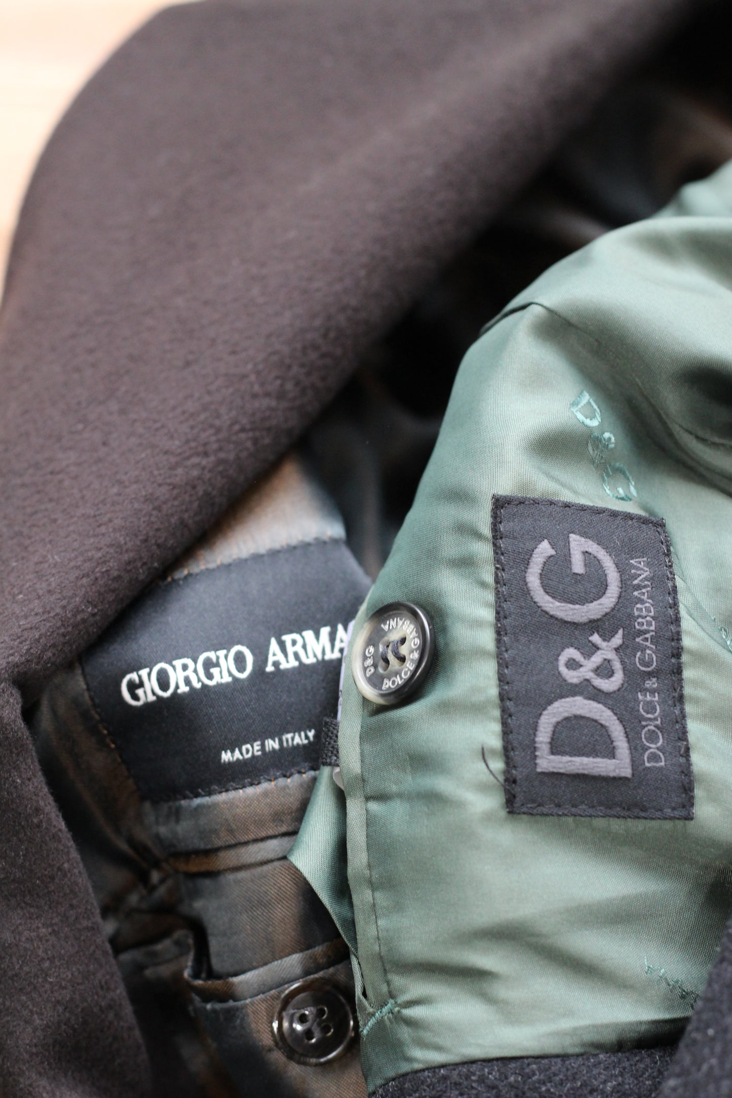 Dolce & Gabbana & Giorgio Armani cashmere blend Coats x2点