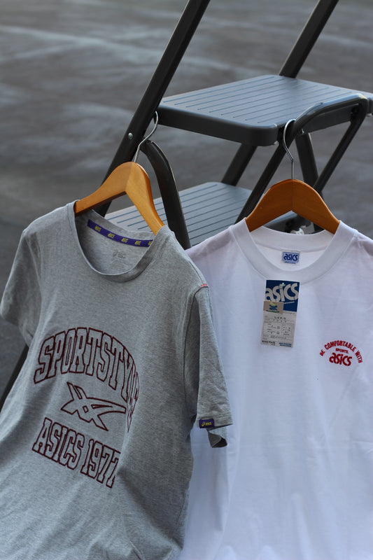Old Asics Logo T-Shirt set x2点