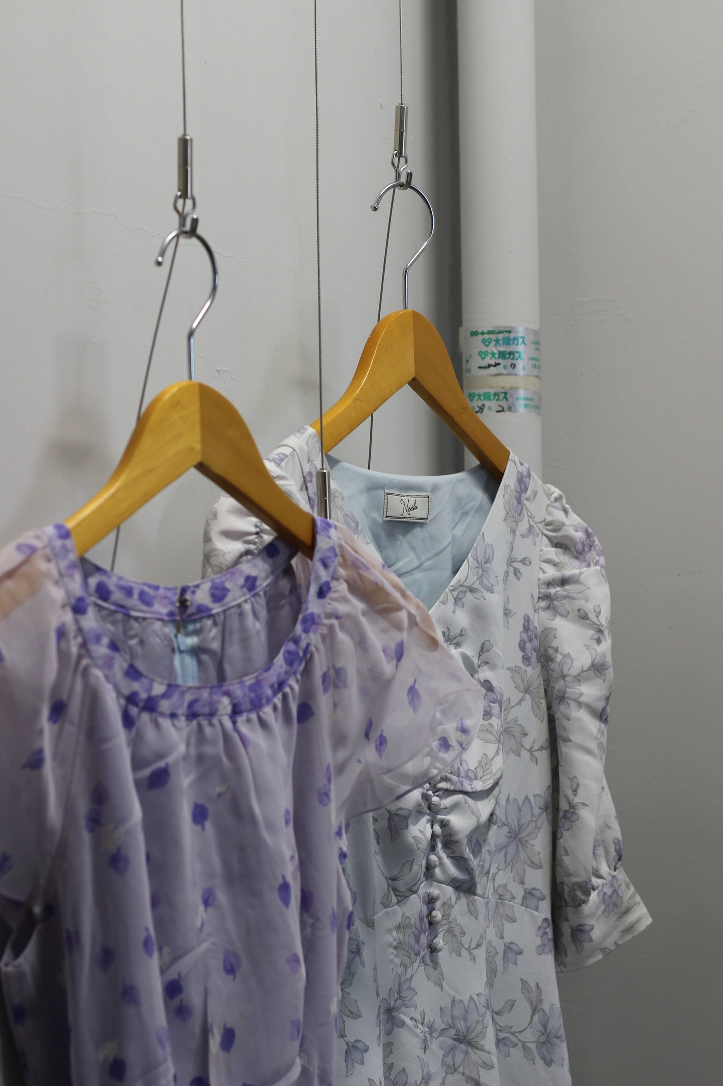 Vintage Lavender Flower One-Piece x3点