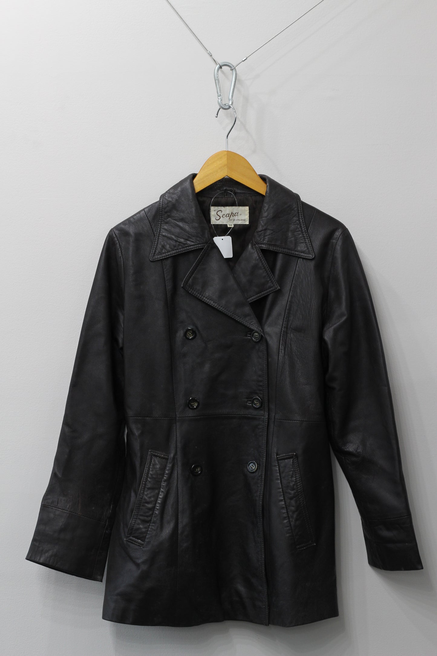 Women's Vintage Lamb Leather Trench Coat x3点