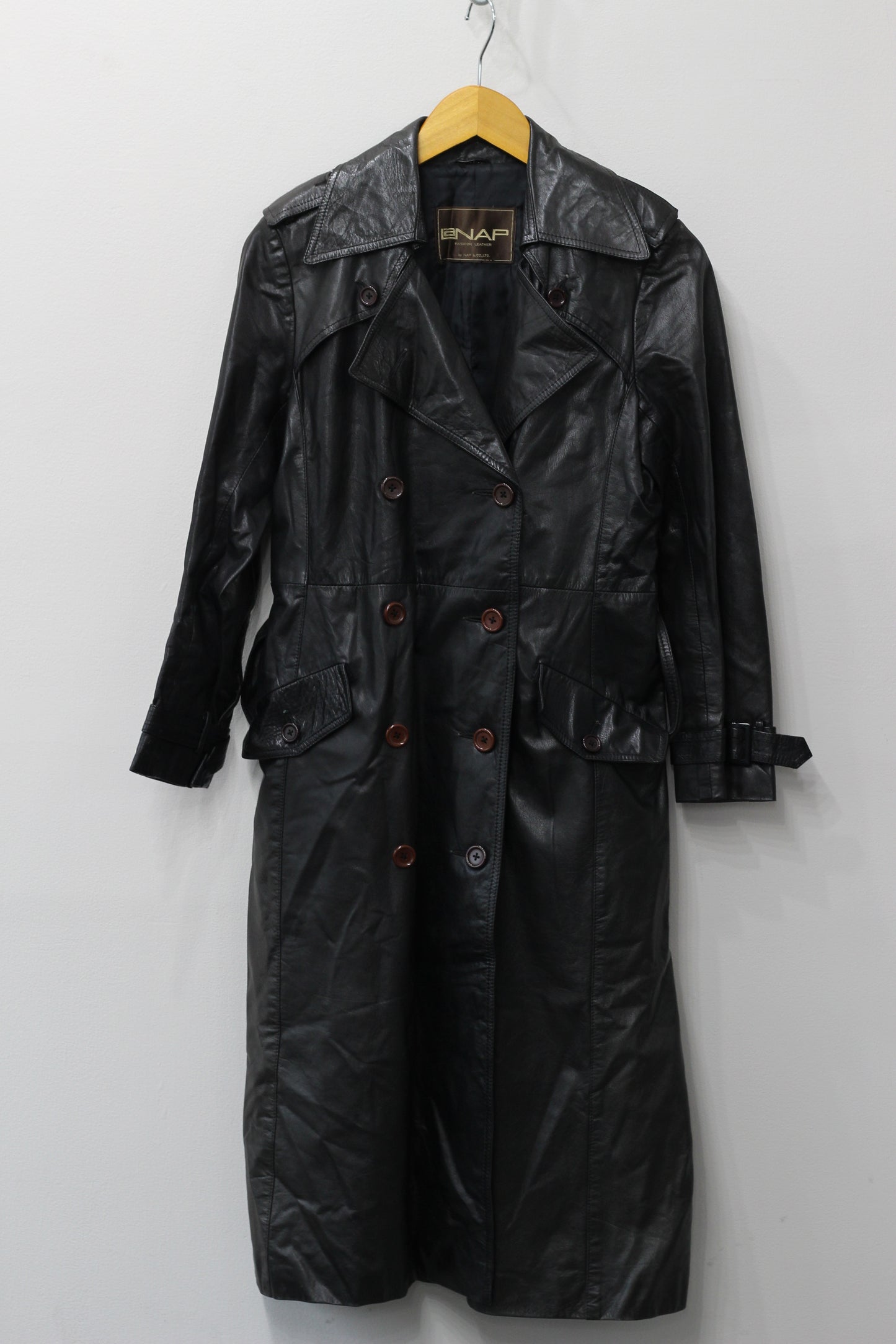 Women's Vintage Lamb Leather Trench Coat x3点