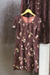 Vintage Brown Flower One-Piece x3点