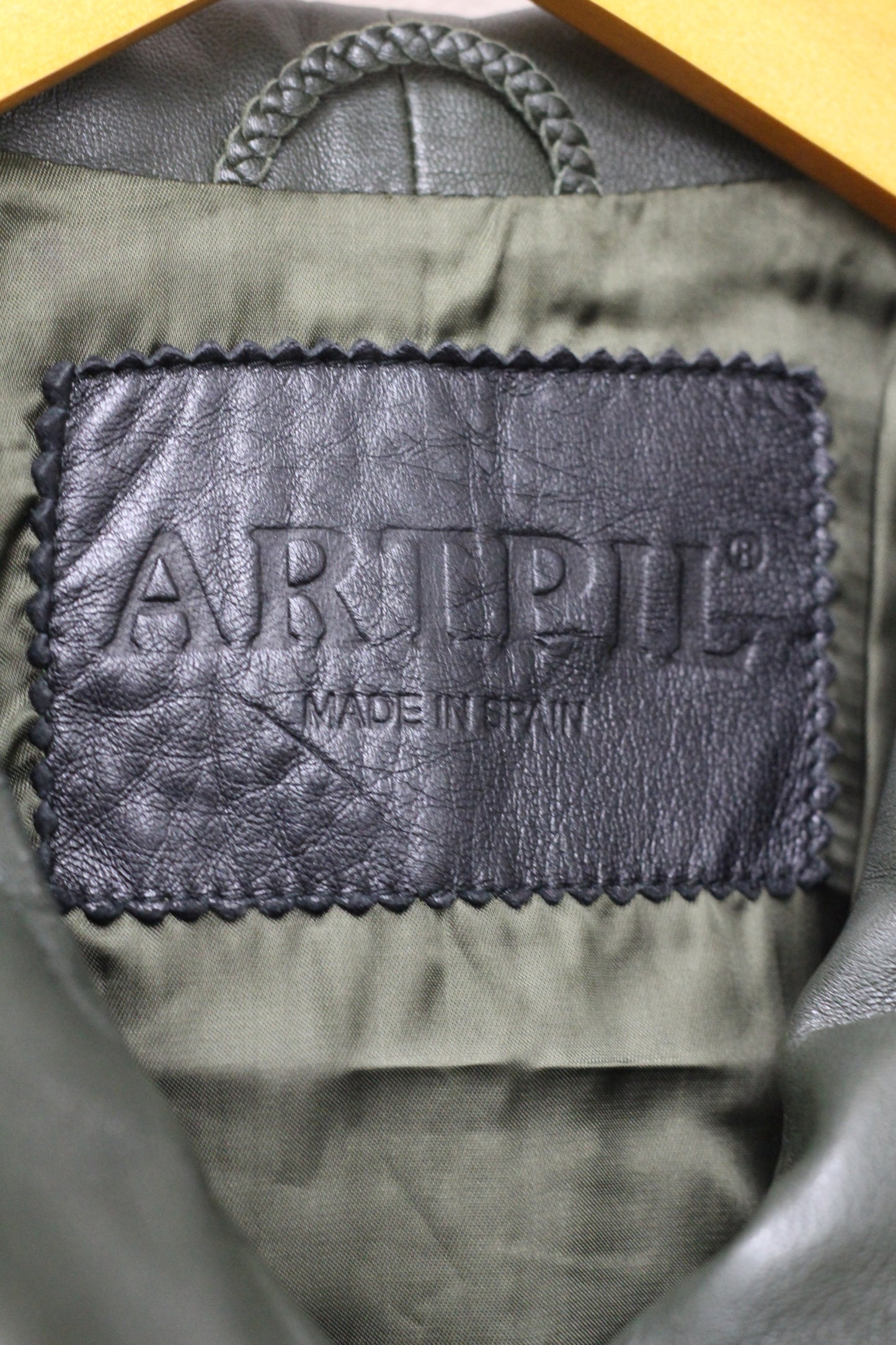 Women's Made In Spain Vintage Leather Coat x3点